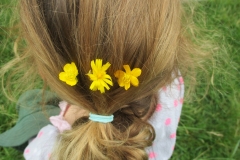 Flowers in her hair