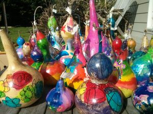 decorated gourds